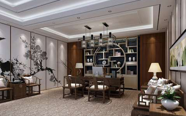 办公室装修融入中式元素       提高审美情趣